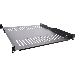 Półka 19", 550mm, 50kg, 1U, RAL 9005 czarny
