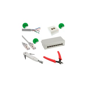 Zestaw do instalacji sieciowej Cat.5e