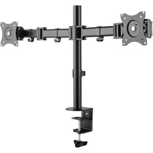 Uchwyt biurkowy, do 2x TFT/LCD/LED do 68cm (27") maks. 2x8 kg