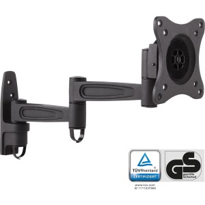 Uchwyt ścienny, do monitorów do 69 cm (27"), maks. 15 kg, 2-częściowe ramię