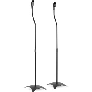 Stojak podłogowy do głośników 68-110cm 2szt. ustawić czarny