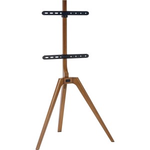 Stojak drewniany pod telewizor, trójnóg, do wyświetlaczy 45"-65" (114-165cm), max. 40 kg