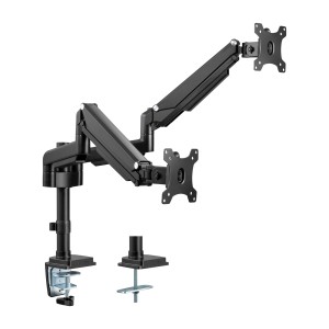 uchwyt do komputera stacjonarnego z podnośnikiem, na dwa monitory o przekątnej do 82 cm (32"), 9 kg