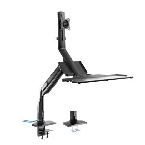 Uchwyt biurkowy do stacji roboczej z podnośnikiem, ruchomy, do 81 cm (32") / 9 kg