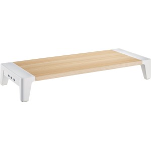 Monitor Platform+, 2x USB 3.2 Gen1 i ładowanie QC3, 80 mm, maks. 15 kg