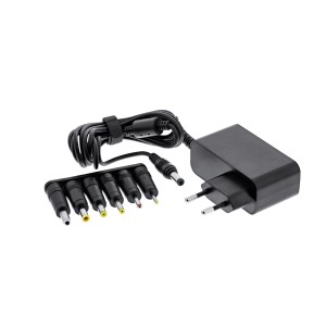Uniwersalny zasilacz 12V/24W z 6 wymiennymi wtyczkami