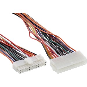 Przedłużacz kabla zasilającego ATX 24pin żeński / 20+4pin męski 0,45m