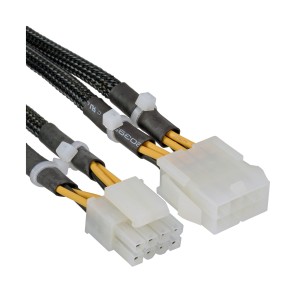 Przedłużacz zasilania Wewnętrzne 2x4pin męskie / 8-pinowe żeńskie Płyta główna 0,30m