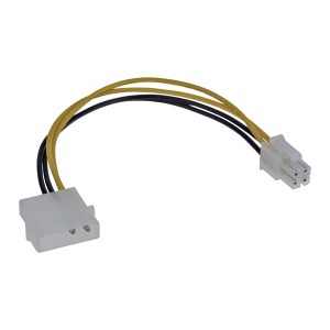 Adapter kabla zasilającego płyty głównej 5,25" / 4pin 12V 0,20m