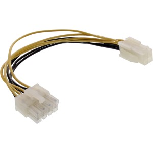 Zasilacz płyty głównej 12V ATX1.3 4pin jack / ATX2.0 8pin wtyczka