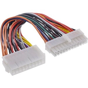 Kabel zasilacza płyty głównej 20-pinowe żeńskie / 24-pinowe męskie EPS 0,16 m