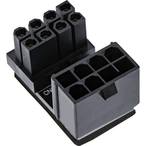 Wewnętrzny zasilacz, 180° ATX 8pin męski/żeński (odwrotny)