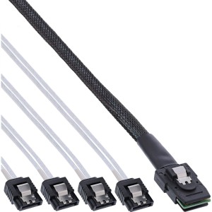 Kabel SAS Mini SAS SFF8087 do 4x SATA direct OCR 1m