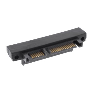Adapter SATA, M/F, 22pin (15+7) skierowany w dół