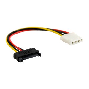 Kabel zasilacza SATA 15-pinowe żeńskie / 4-pinowe męskie 0,15 m