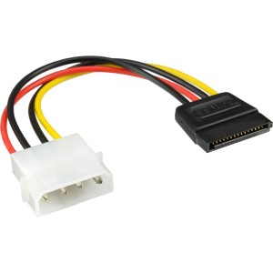 Kabel zasilający SATA 1x 5,25" / SATA 0,15 m