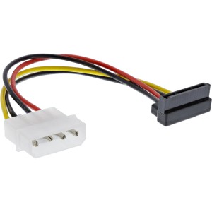 Kabel zasilacza SATA 1x 4-pinowe złącze żeńskie / 15-pinowe złącze SATA, skierowane do góry