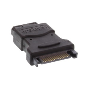 Zasilacz SATA 1 złącze Molex 4-pinowe męskie / 15-pinowe złącze SATA żeńskie