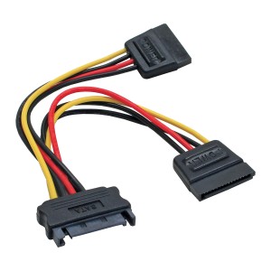 Kabel SATA Y-Power SATA żeński / 2x SATA męski 0,15 m