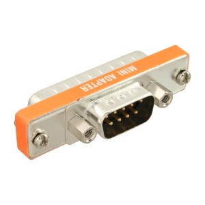 Adapter AT 9-pinowy męski Sub-D / 25-pinowy męski Sub-D, krótki
