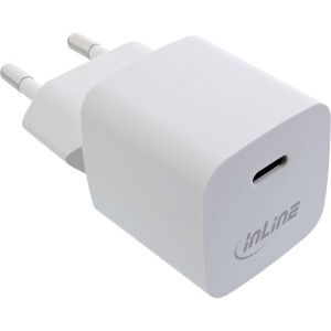 Ładowarka USB GaN Pojedynczy USB-C, Power Delivery, PPS, 33W, biała