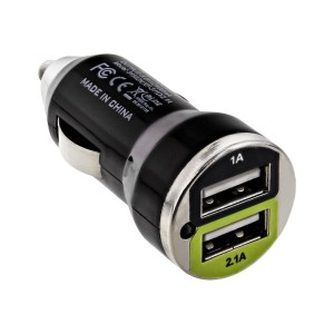 Ładowarka samochodowa USB + zasilacz do dowolnego urządzenia USB 12/24 V do 5 V DC/2,1 A