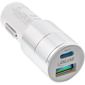 Zasilacz ładowarki samochodowej USB Quick Charge 3.0, kolor biały