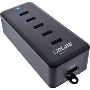5-portowy USB-C PowerHub, przedłużenie ładowarki, max. 100 W