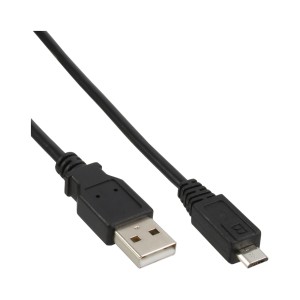 Kabel Micro USB 2.0 USB Typ A męski / Micro-B męski, czarny, 3m