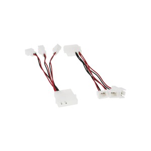 Kabel adaptera wentylatora PC 12 V / 5 V dla maksymalnie 3 wentylatorów