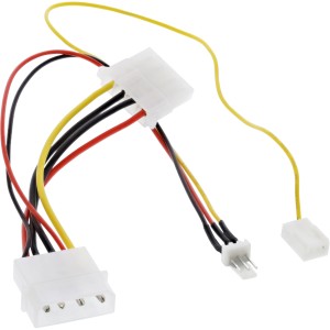 Kabel adaptera wentylatora 12V / 7V z sygnałem prędkości