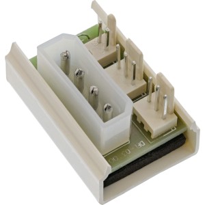Adapter wielu portów zasilania wentylatora komputerowego Molex 5,25" na 2 moc wentylatora