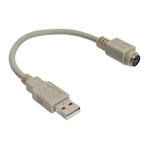 Kabel adaptera USB USB typ A męski / żeński PS/2
