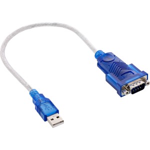 Kabel adaptera USB na port szeregowy USB typ A męski / męski DB9 około 0,2 m