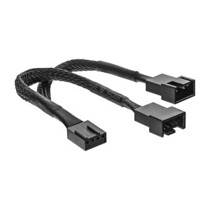 Kabel Y zasilania wentylatora PWM, 4-pinowy. 1M/2F, 0,15m
