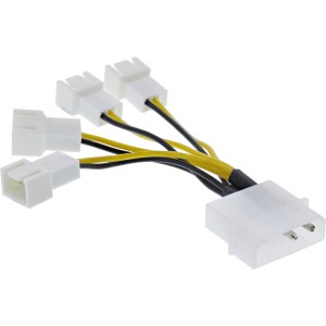 Kabel zasilacza Molex / 4x złącze wentylatora