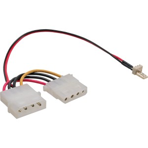 Kabel adaptera wentylatora 3-pinowy wentylator / 4-pinowy zasilacz 0,15 m