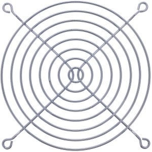Osłona wentylatora, metalowa, chromowana, 120x120mm