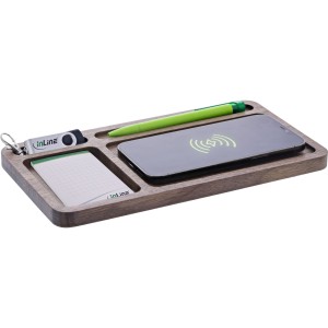 WoodCharge - Organizer ze zintegrowaną powierzchnią ładującą Qi