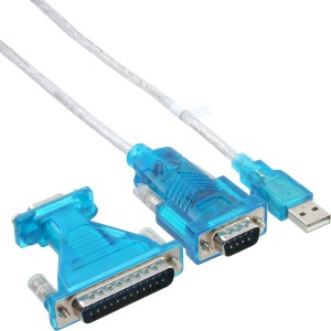 Kabel adaptera USB na port szeregowy USB typ A męski / DB9 męski 1,8 m