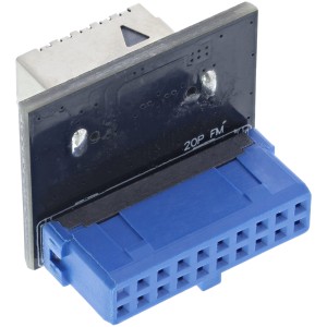 Adapter USB 3.0 na USB 3.1 z kluczem A na panelu przednim, prosty, wewnętrzny