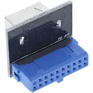 Adapter USB 3.0 na USB 3.1 z kluczem B na panelu przednim, prosty, wewnętrzny