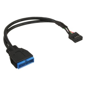 Wewnętrzne złącze USB 2.0 do 3.0 Złącze USB 2.0 / wewnętrzne złącze USB 3.0, 0,15 m