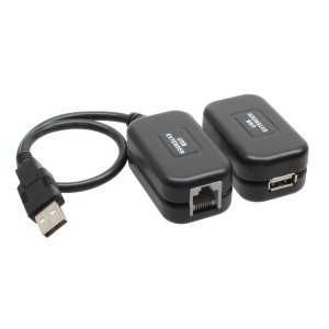 Przedłużacz USB do 60 m poprzez kabel krosowy RJ45 Cat.5e lub lepszy