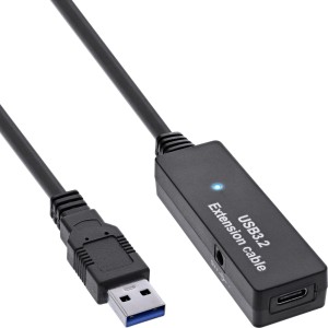 Aktywne rozszerzenie USB 3.2 Gen.1, męski USB-A na żeńskie USB-C, 5 m