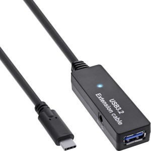 Aktywne rozszerzenie USB 3.2 Gen.1, męski USB-C na żeńskie USB-A, 5 m