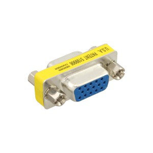 Adapter DB15 HD VGA / S-VGA żeński / żeński