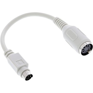 Kabel adaptera klawiatury 5-pinowe żeńskie DIN / męskie PS/2, ok. 10cm