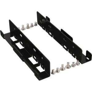 Zestaw hamulców z dwóch dysków twardych/SSD 2,5" na dysk twardy 3,5", tylko wspornik i śruby