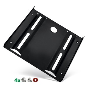 Ramka montażowa HDD/SSD, 2,5" do 3,5", ze śrubami, czarna